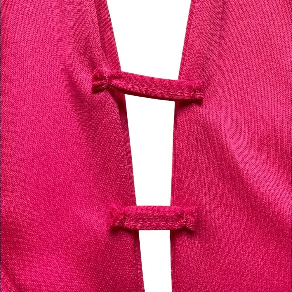 🔃Missguided Pink Front Plunge Mini Dress - Image 8