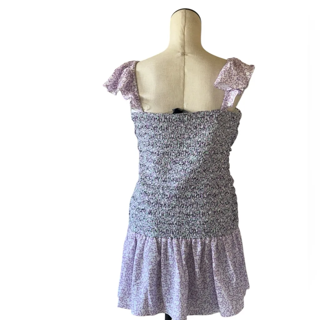 NWT FRENCH CONNECTION ENORA BREYA VERONA FLORAL RUCHED MINI DRESS 10 - Image 7