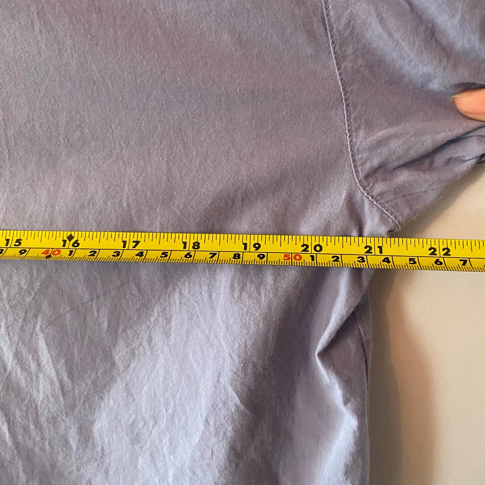 Xirena Blue Purple Channing Shirt Button Down Blouse Cotton Women's size Small - Image 8