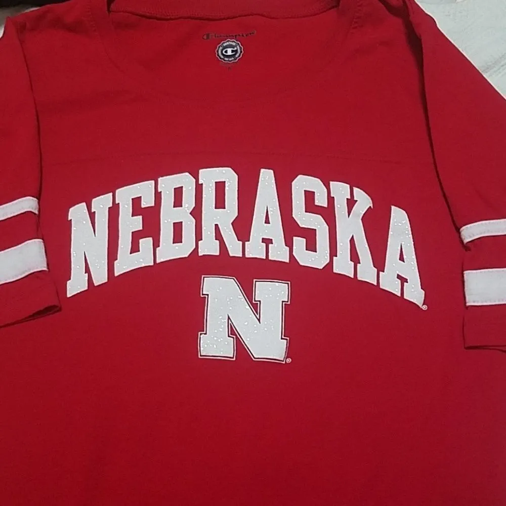 Champion Nebraska Huskers Tee Shirt (Small) - Image 5
