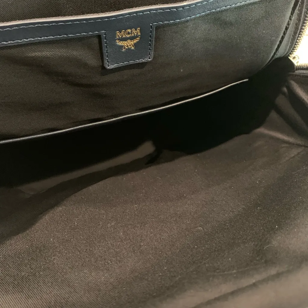 Authentic MCM Duke Nappa Leather Navy Backpack‎ NWT - Image 12