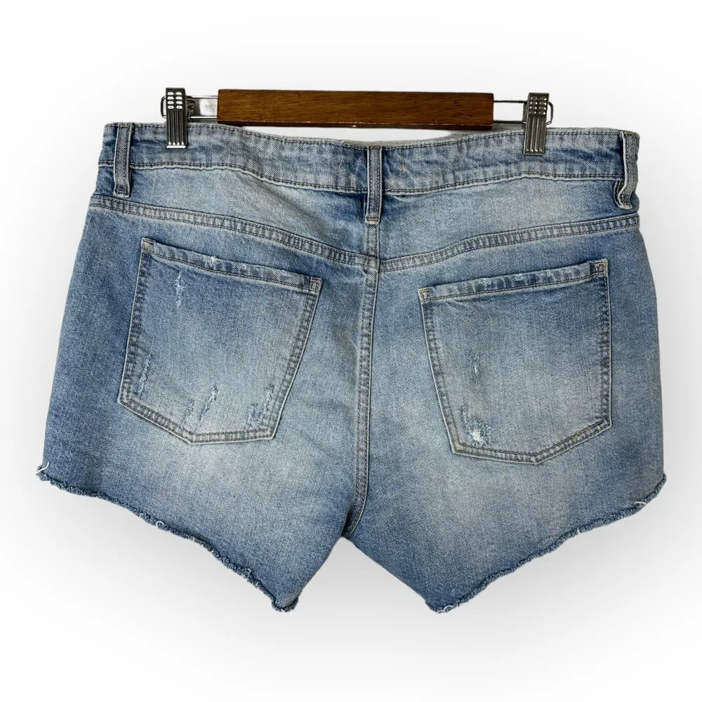 Pistola Revolve Womens size 33 Denim Jean Cut Off Shorts 3 Inch Inseam Boho - Image 2