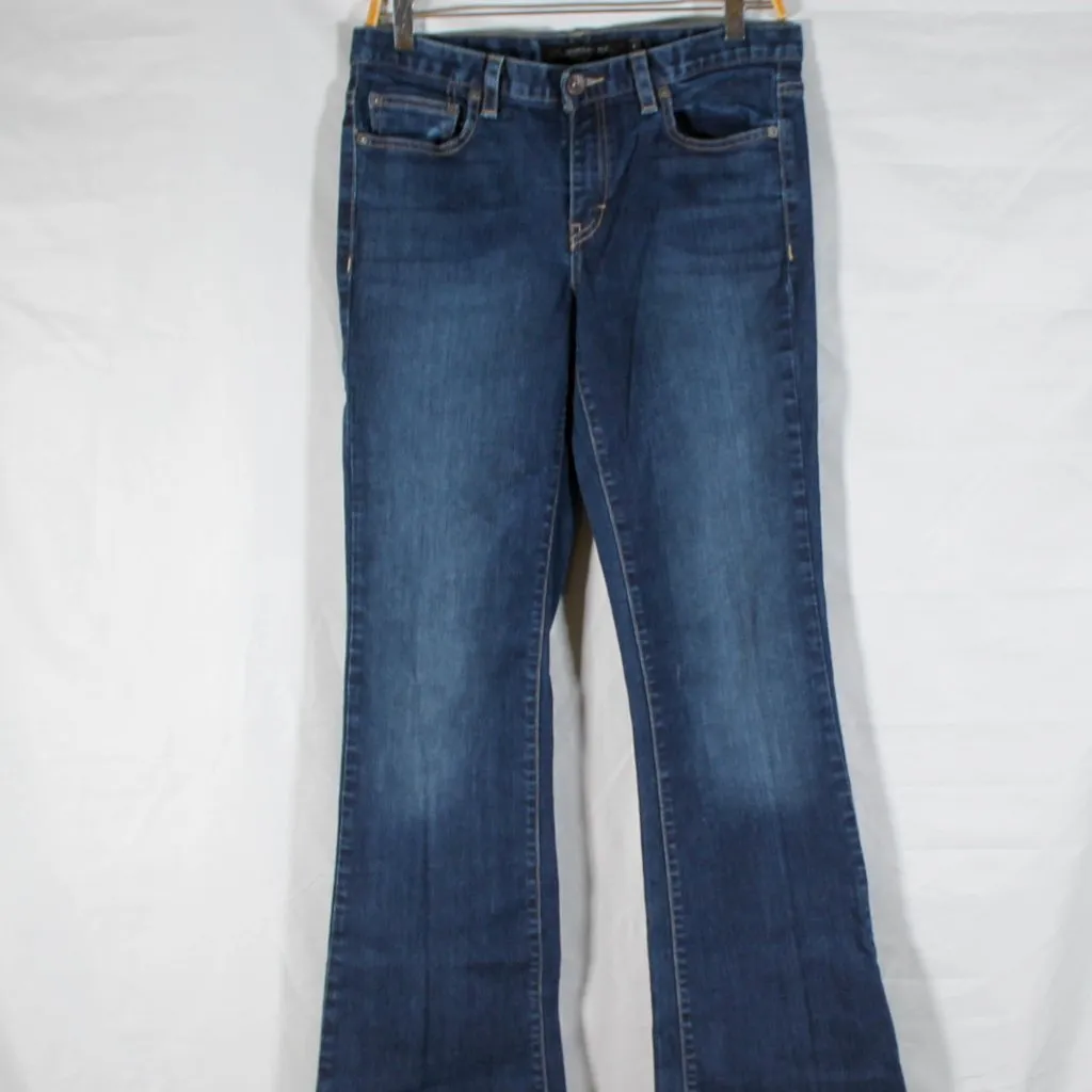 Vintage Y2K 2000s Calvin Kline Jeans Flare Low/Midrise Blue Denim Jeans Size 8 - Image 7