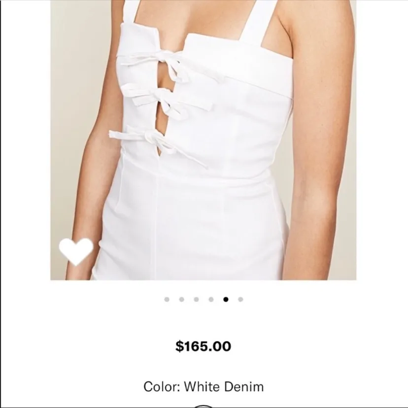 $165 Clayton Darcie jumpsuit in white S - Image 6