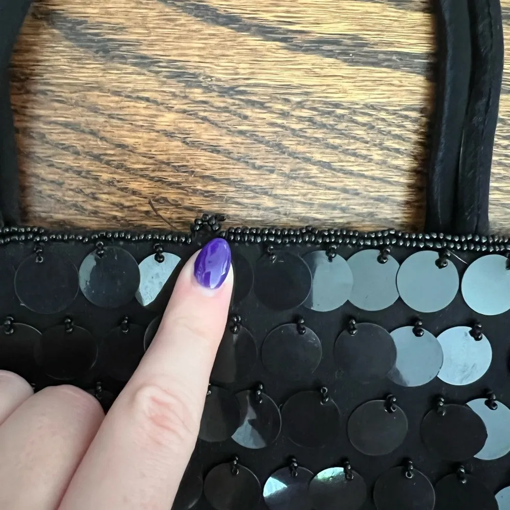 Mini Sequins Black Bag Y2K - Image 4