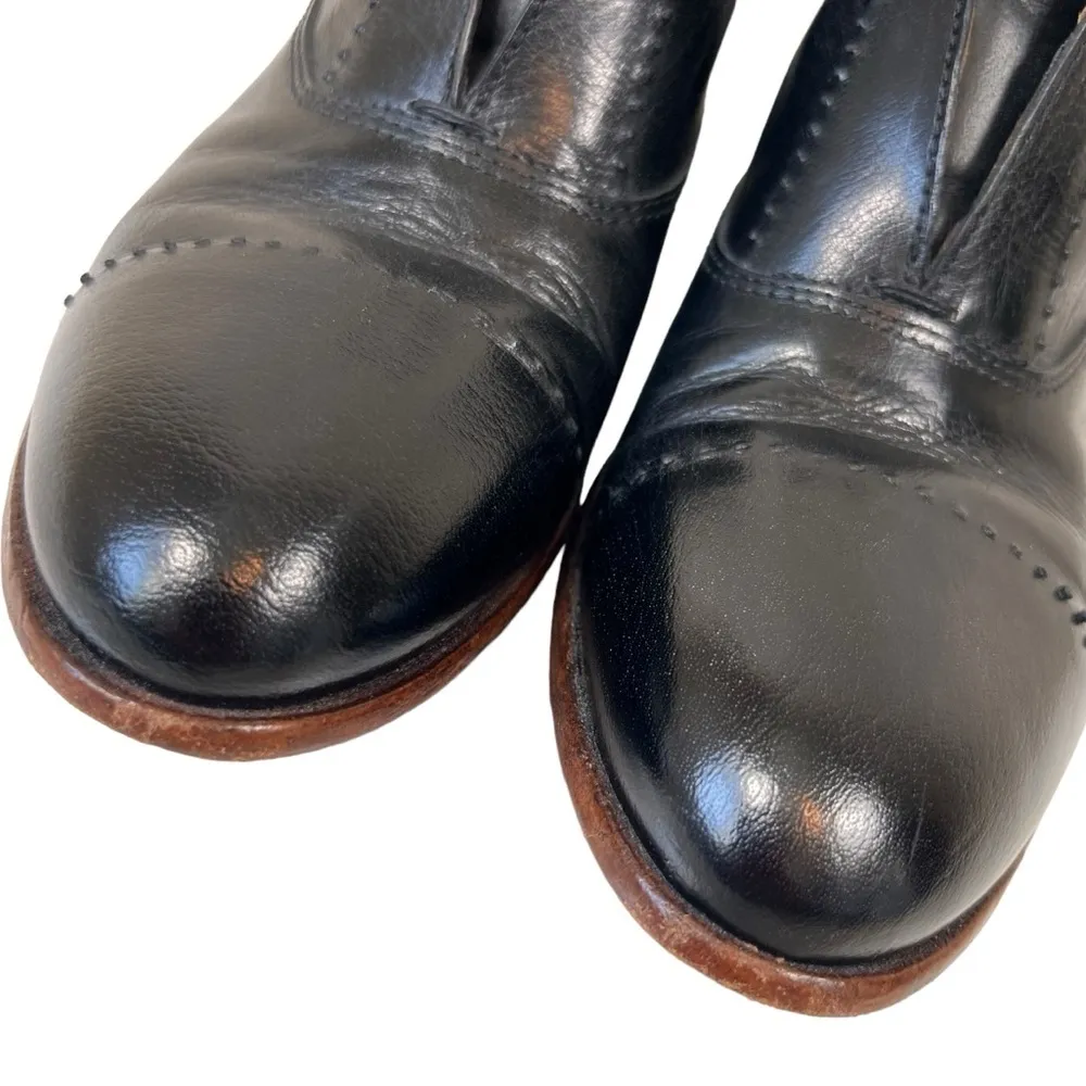 Moma Italian made black leather shoes size 39 - Image 3