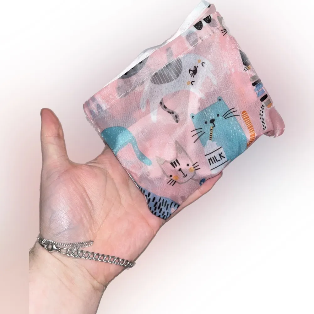 Polyester Large Foldable Portable Shopping Bag / Large Capacity Tote Bag Cats - Image 7