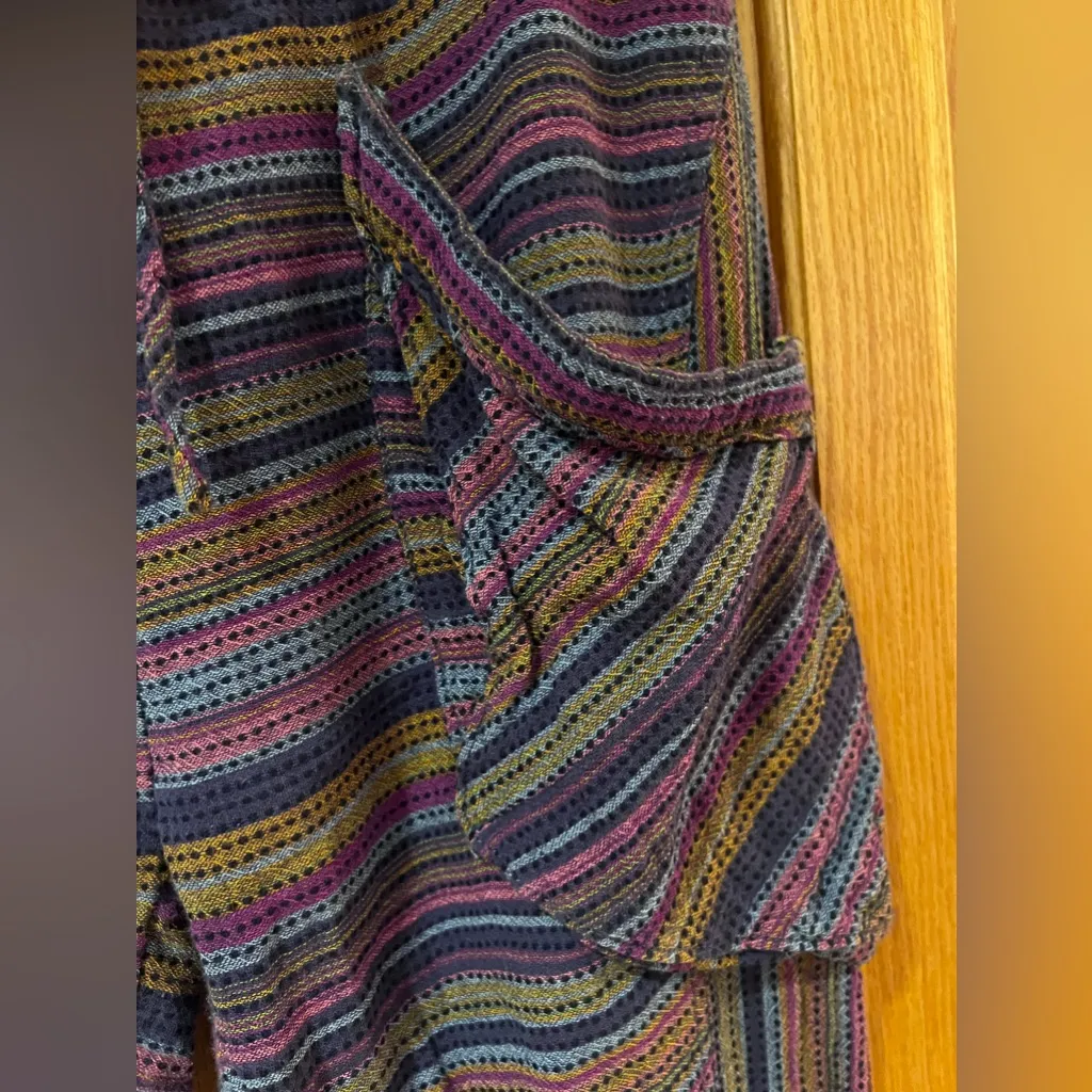 Free People Sweet Escape High Waist Harem Woven‎ Striped Pants Pouch Pockets XS - Image 7