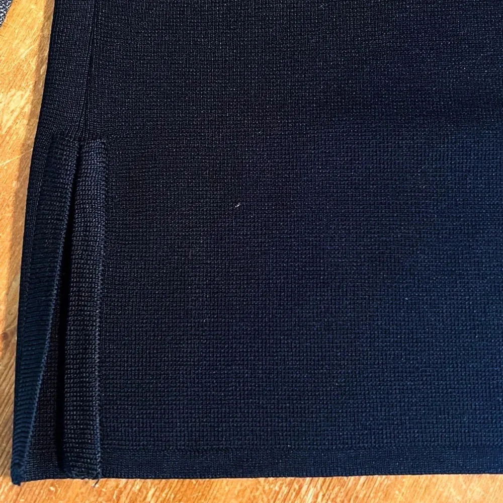 Thom Smith Atelier XXI Black Pant Stretch Wide Leg Side Zip Medium - Image 7