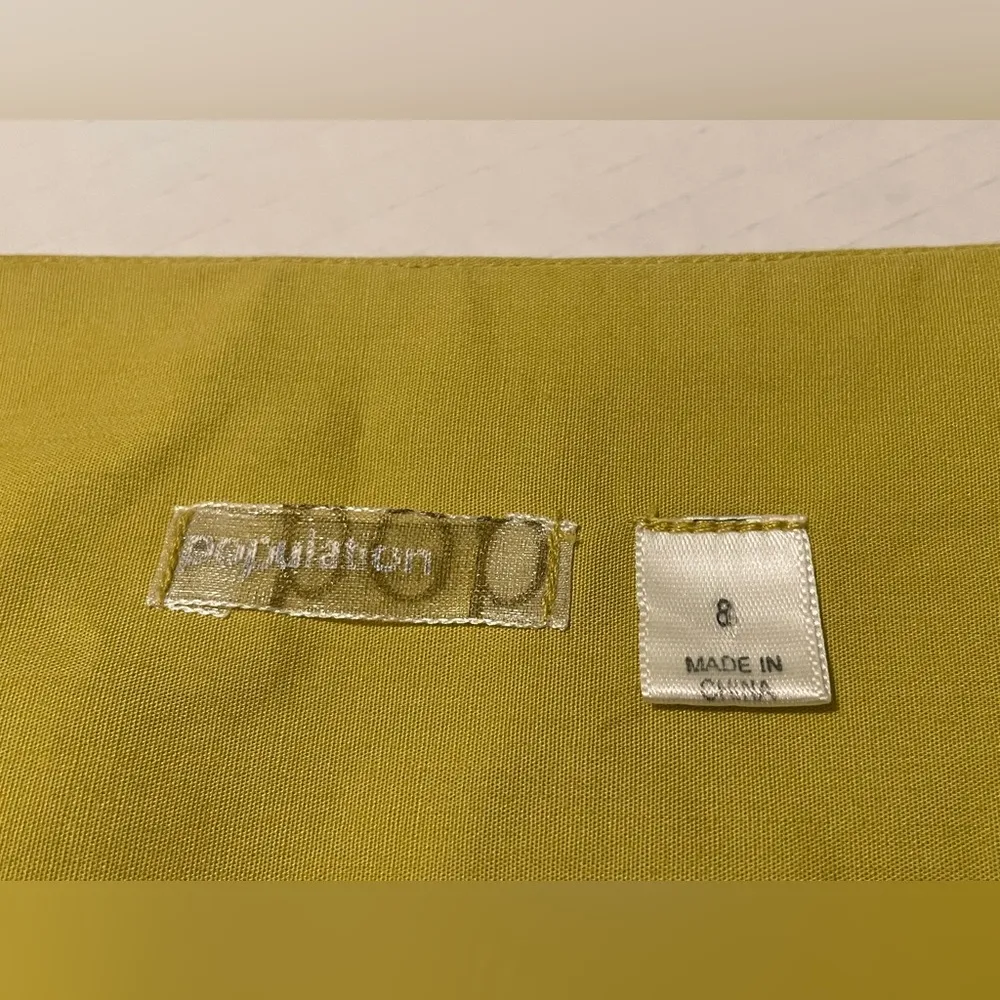 Dress the Population Women A-Line Floral Embroidered Celadon Flowy Skirt -8 - Image 5