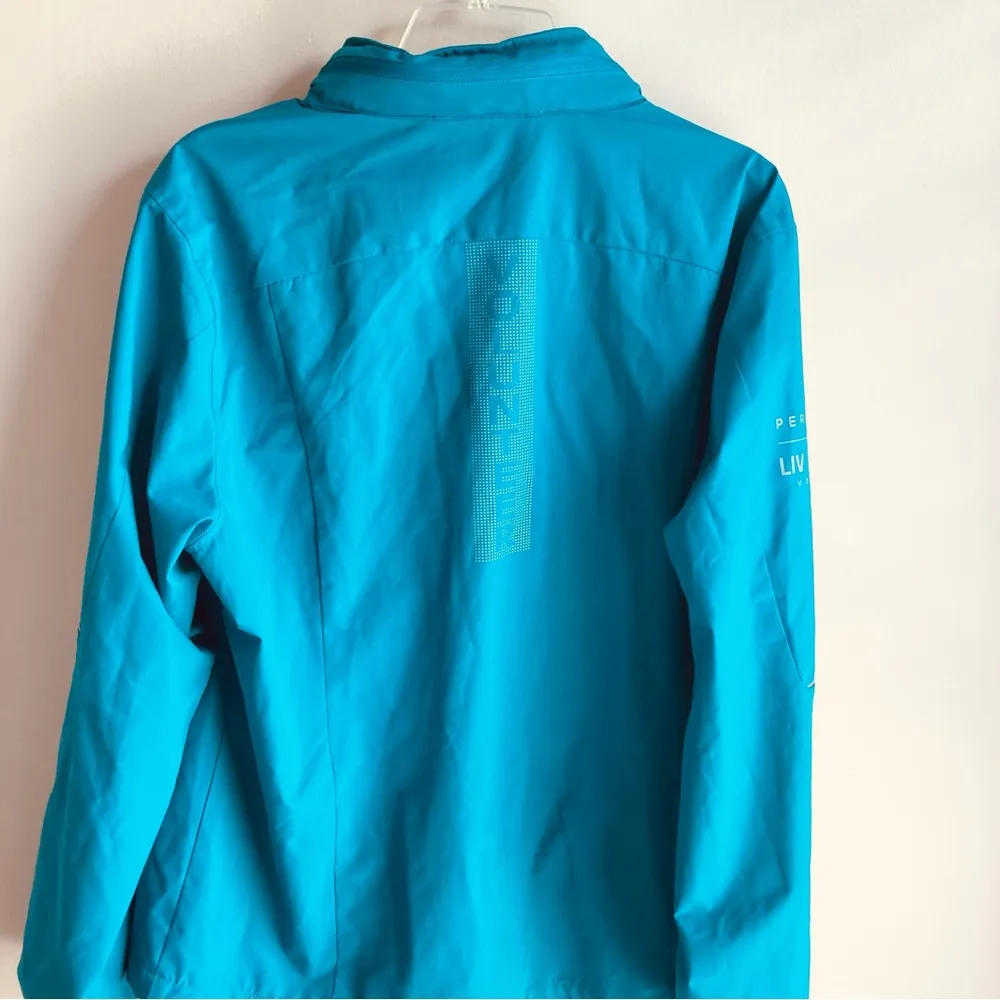 Super Bowl LIV Miami 2020 Volunteer Jacket XL Perry Ellis Teal - Image 5