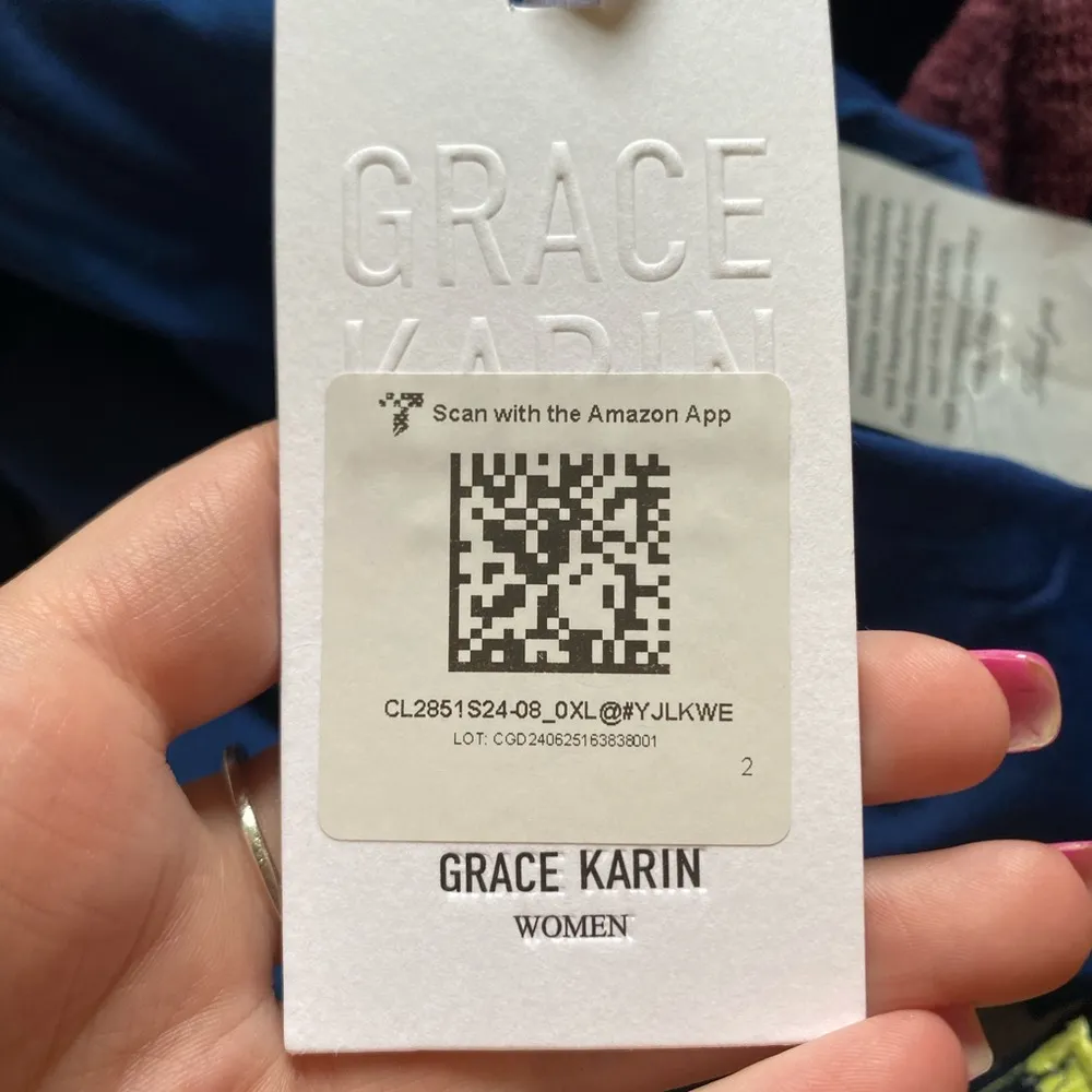 NWT Grace Karin Amazon Maxi XL Royal Blue Wrap Vneck knit dress - Image 7