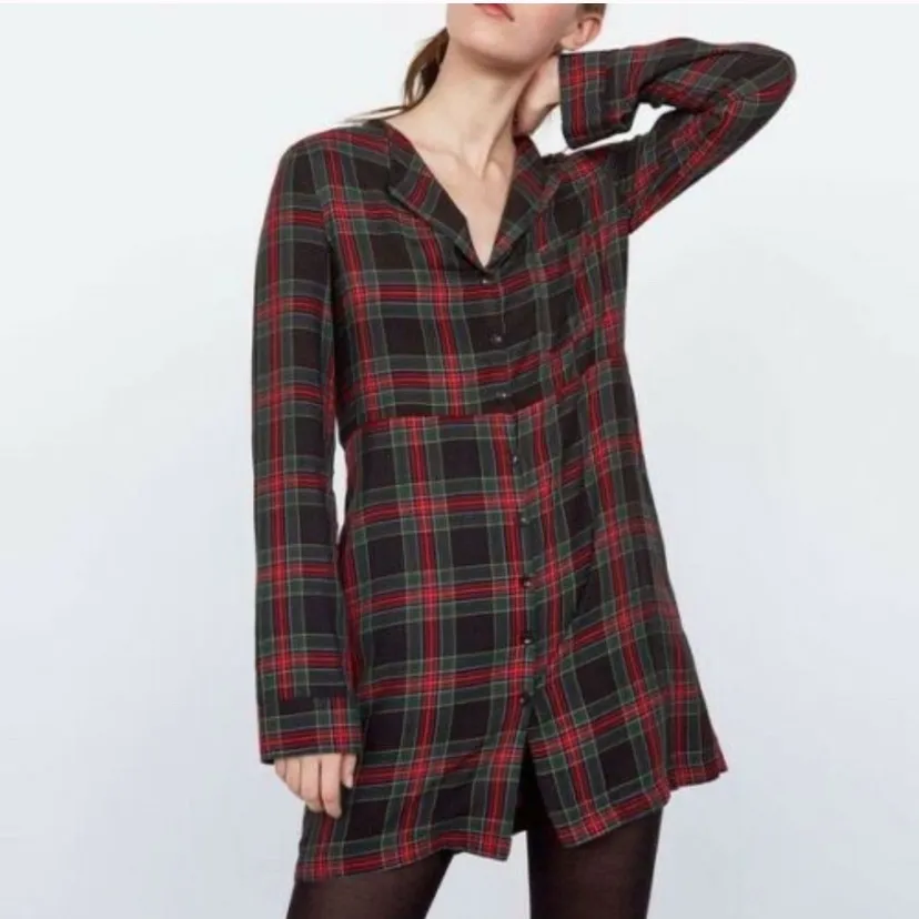 NWOT Plaid tartan mini dress Size XS - Image 5