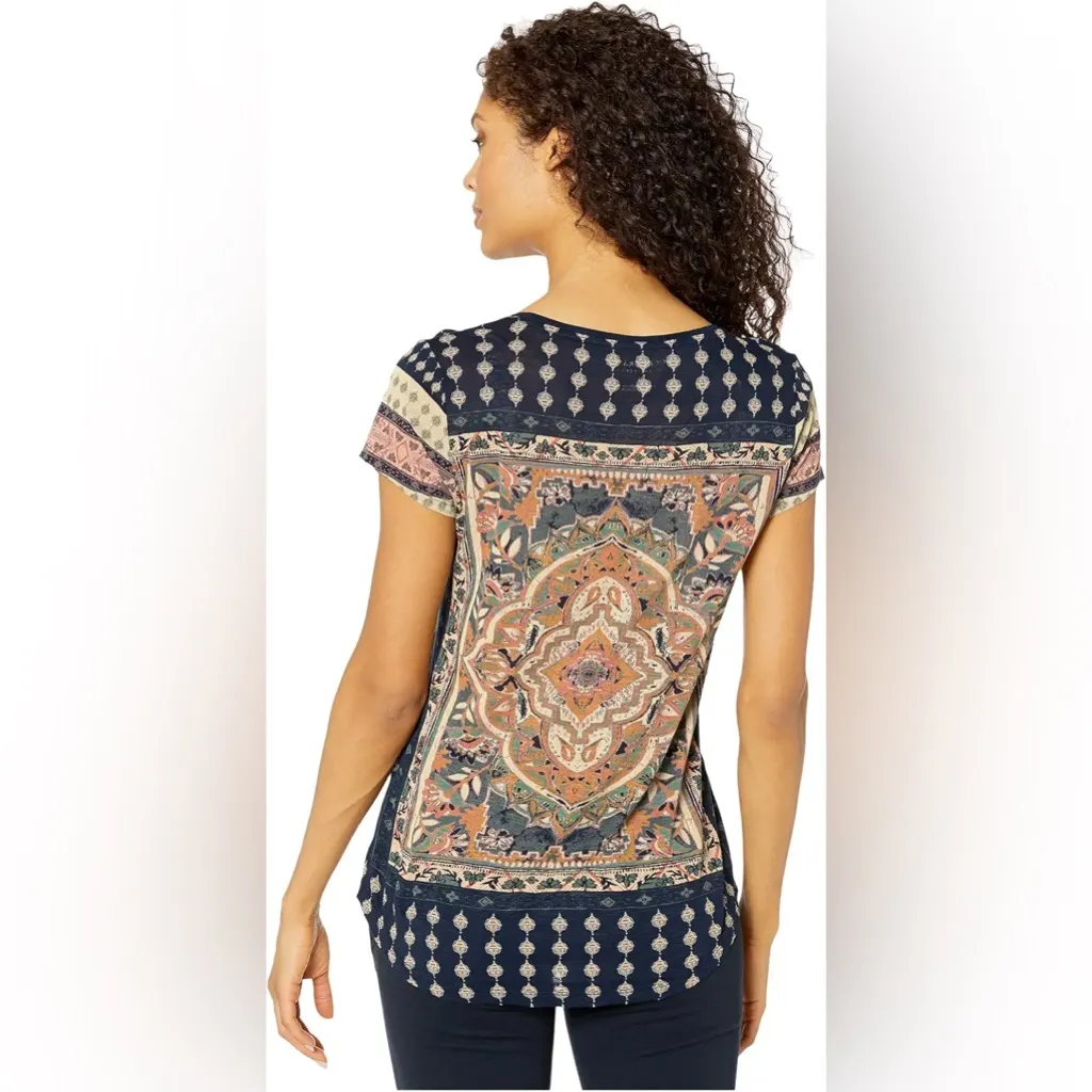 LUCKY BRAND Boho Persian Carpet Tee, 2X - Image 2