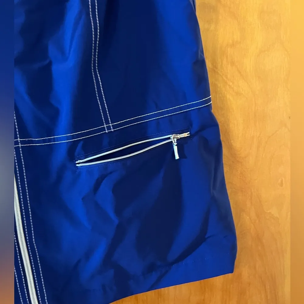 Chicos Zenergy Golf Blue Vest Sleeveless Activewear Full Zip Lightweight Size 2 - Image 5