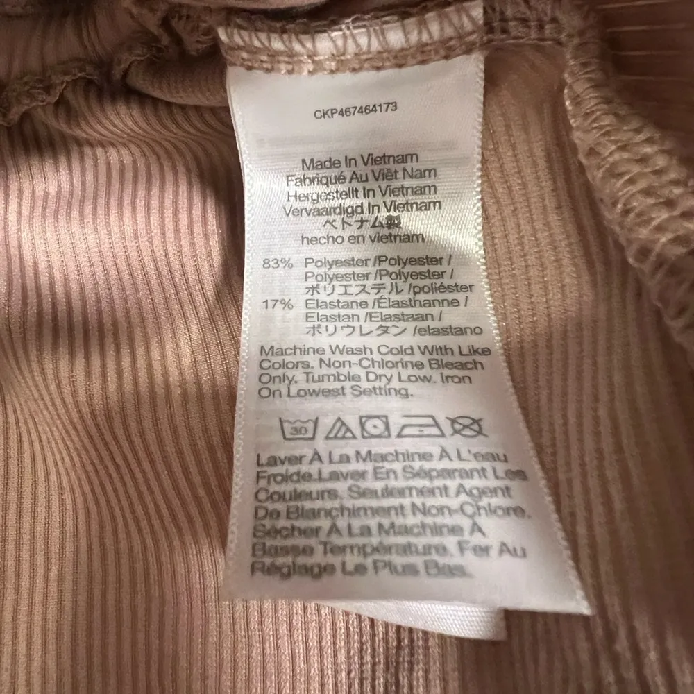 Madewell Corduroy Tie-Front Faux-Wrap Top Sz XS in Warm Sandstone - Image 6