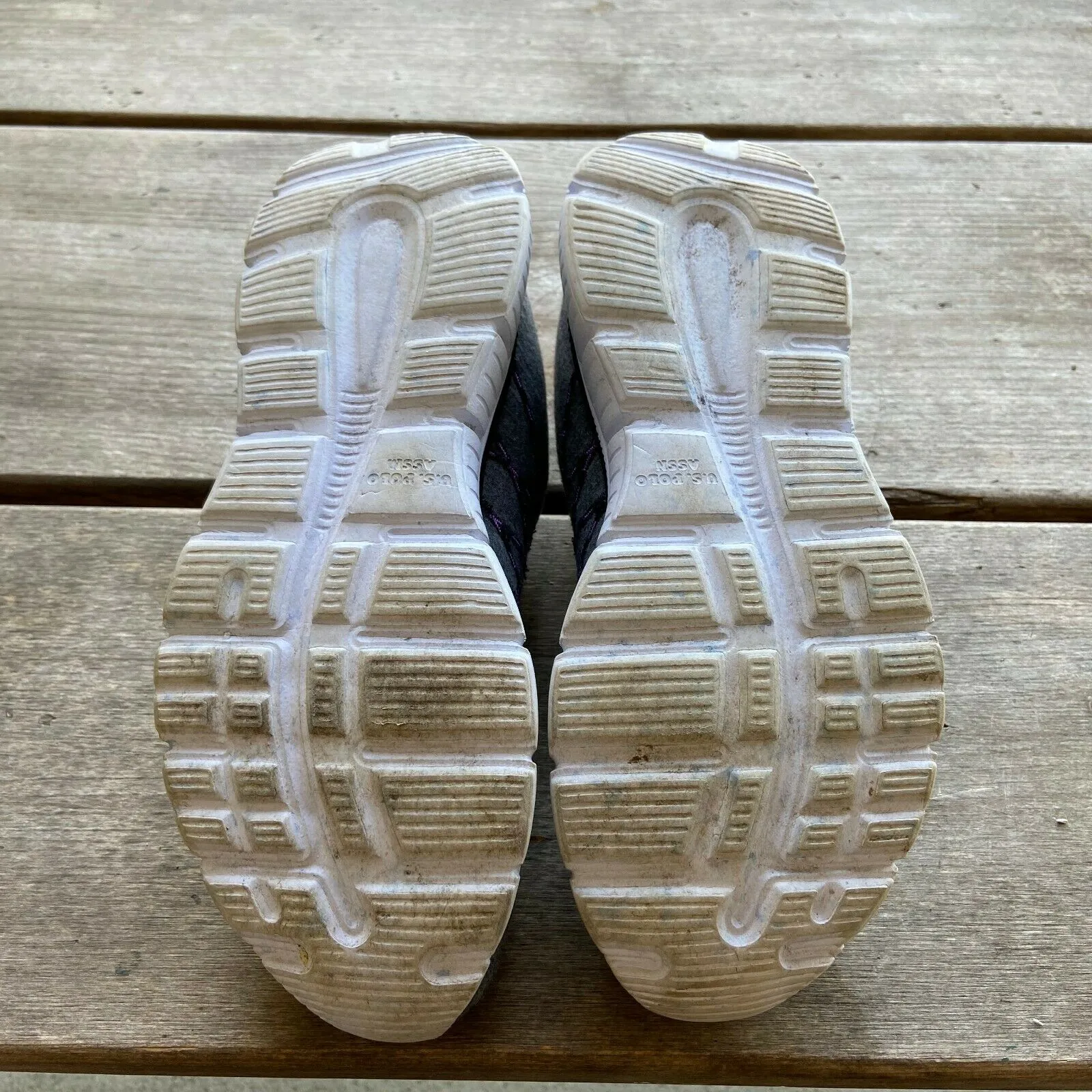 US Polo Association Womens Sneakers Size 7.5 Gray Purple‎ Tennis Athletic Shoes - Image 7