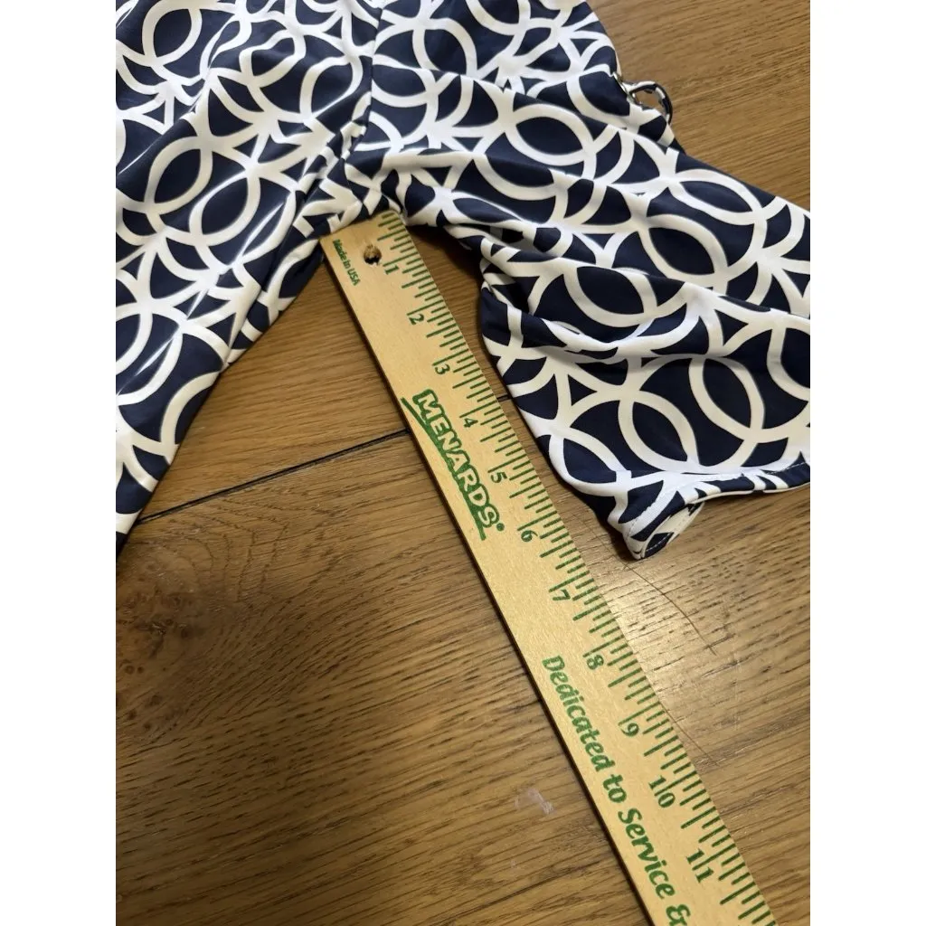 Lulu B‎ Tunic Top Size Large Stretch 3/4 Sleeve Beach Travel Vacation Artsy City - Image 7