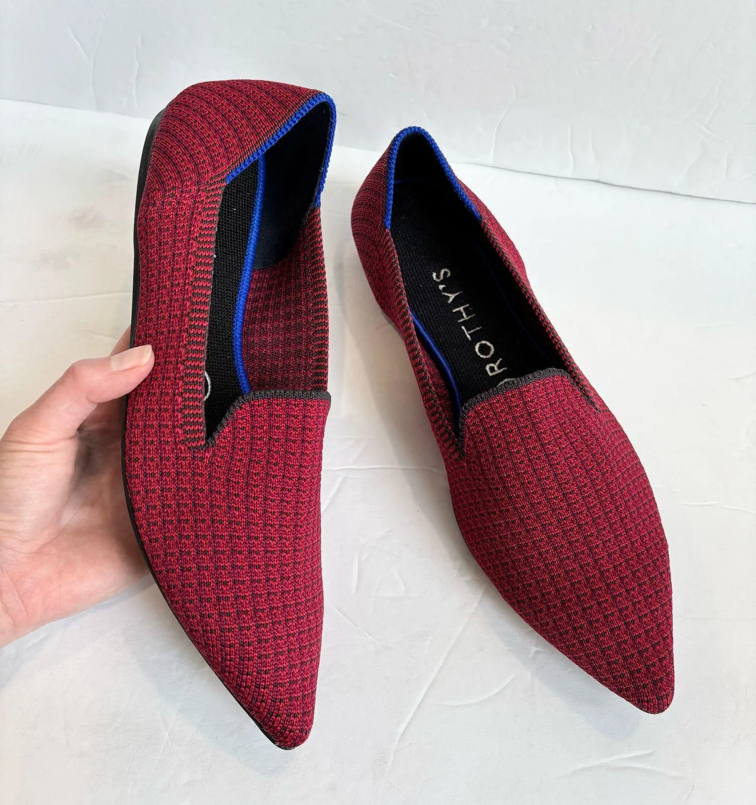 Rothy’s The Point Ballet Flats in Rare Limited Edition Scarlett Tweed  - Image 2