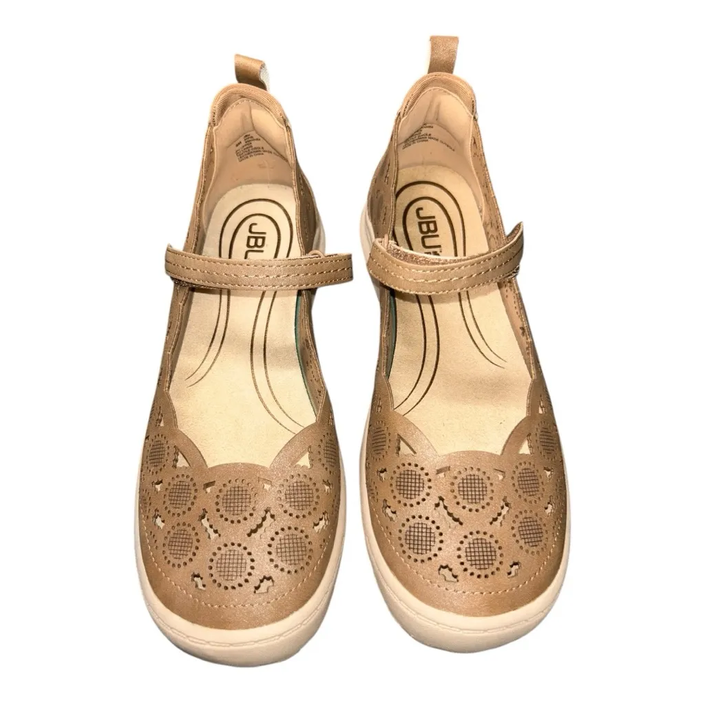 JAMBU & CO JBU Women’s Anne Taupe Shimmer Shoes – Size 8 (New with Box) Tan - Image 13