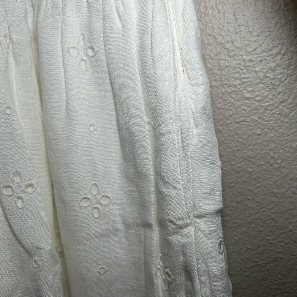 Abercrombie & Fitch crochet lace embroidered boho dress women’s size small - Image 10