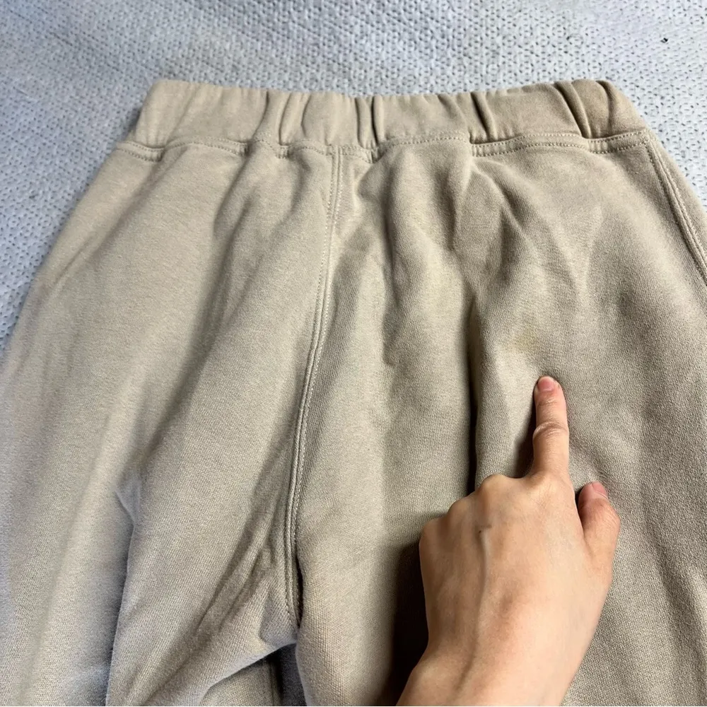 Abercrombie & Fitch Taupe Beige Soft Pull On Cotton Blend Jogger Sweatpants XS - Image 7