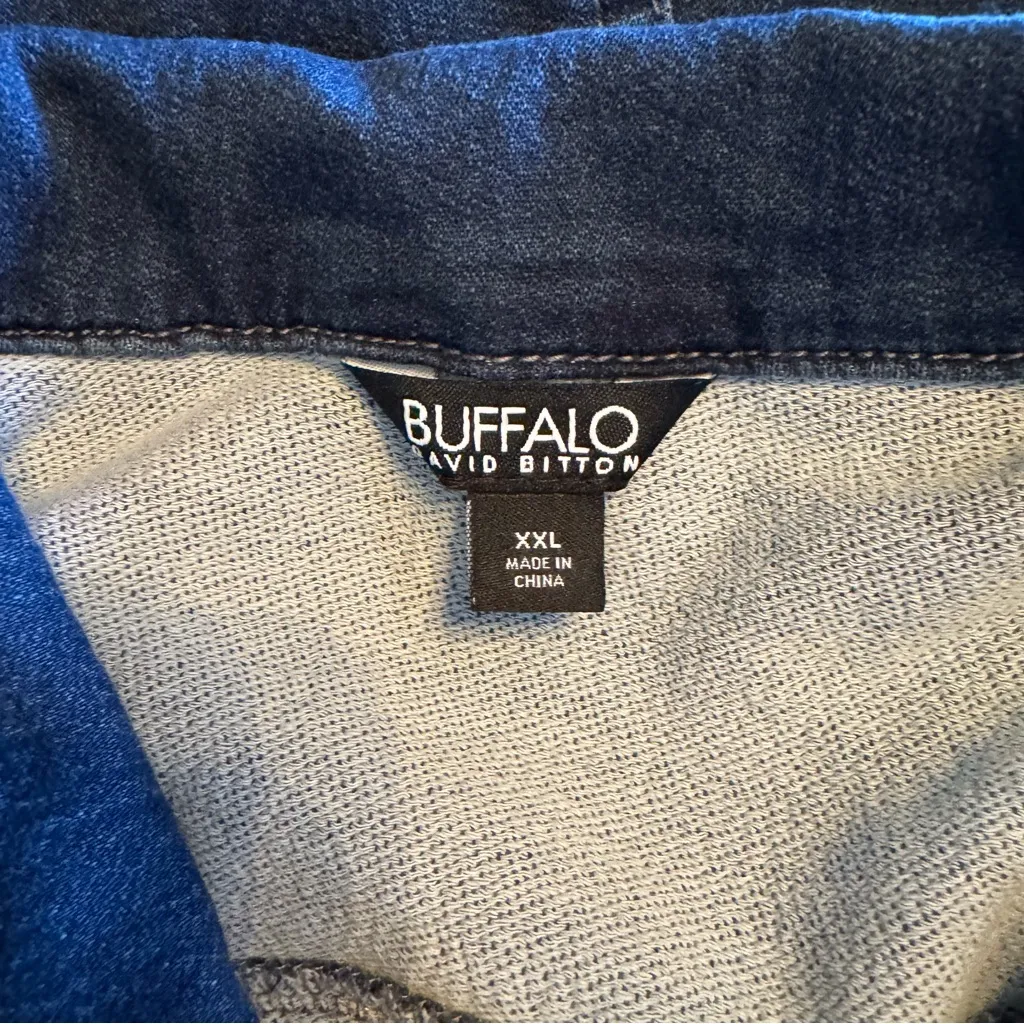 Buffalo David Bitton Women’s Indigo Blue Jean Jacket XXL - Image 8