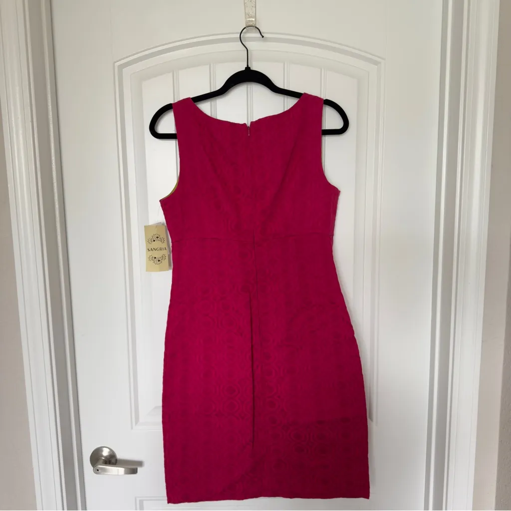 Sangria Size 10 Pink Fun Party Bold Bright‎ Sleeveless Dress NWT - Image 2
