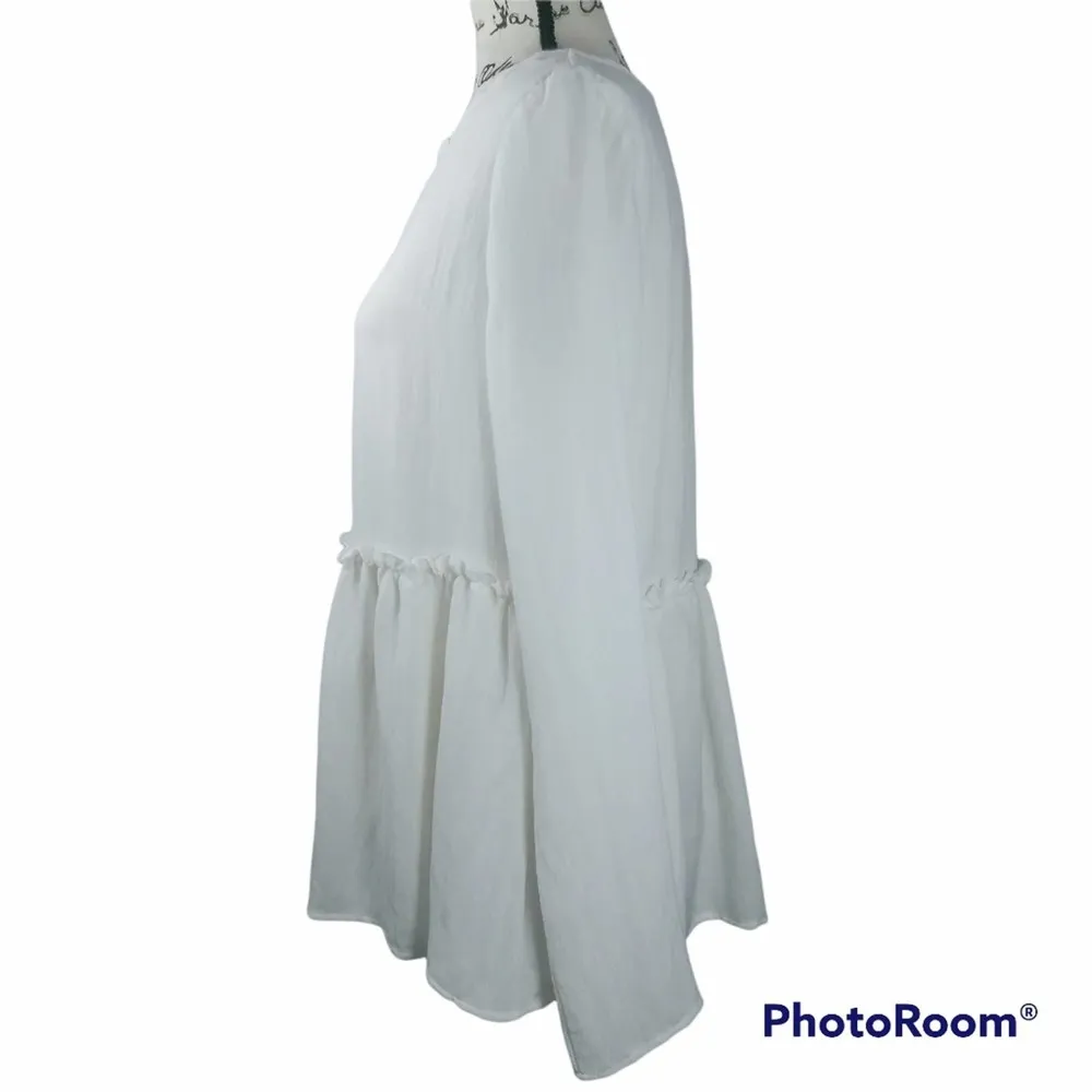 Crescent Long Sleeve Babydoll Top S - Image 3