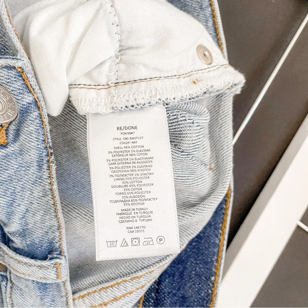 NEW RE/DONE 70s High-Rise Stove Pipe Jeans NAF - Image 5