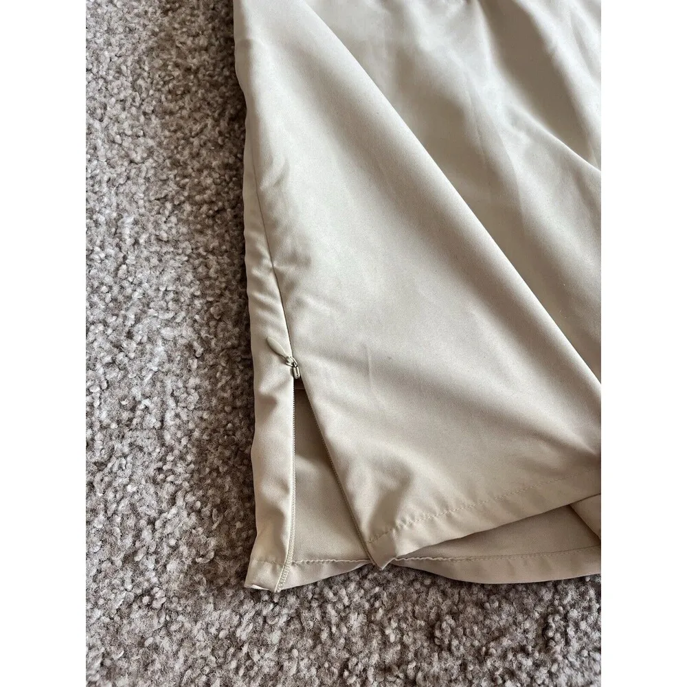 Patagonia Duway Skirt Skort Golf Pocket Zip Sides Beige Size 6 Pickleball Gym - Image 2