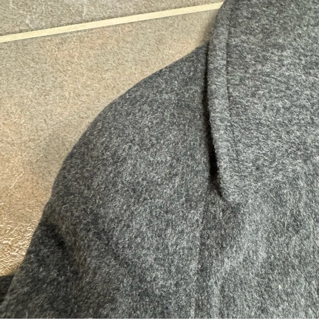 Pendleton Vtg Vintage Wool Long Coat Trench Grey Gray 18 READ - Image 11