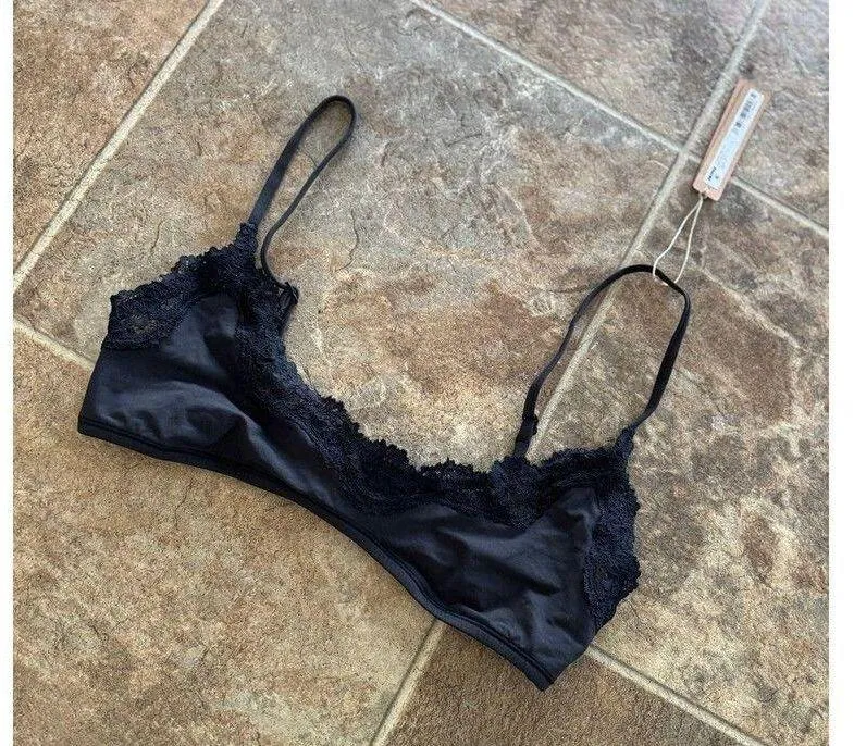Skim Fits Everybody Lace Scoop Bralette Onyx Size Small - Image 6