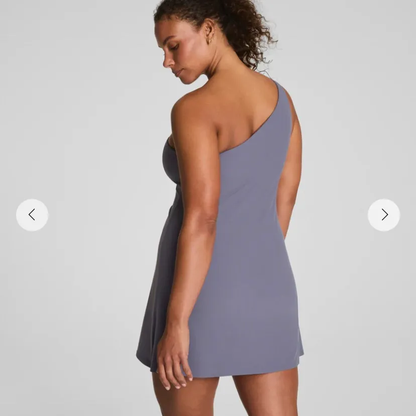 SPANXsmooth™ OnForm Asymmetrical Activewear Dress Purple Orchid Ash workout fit - Image 2