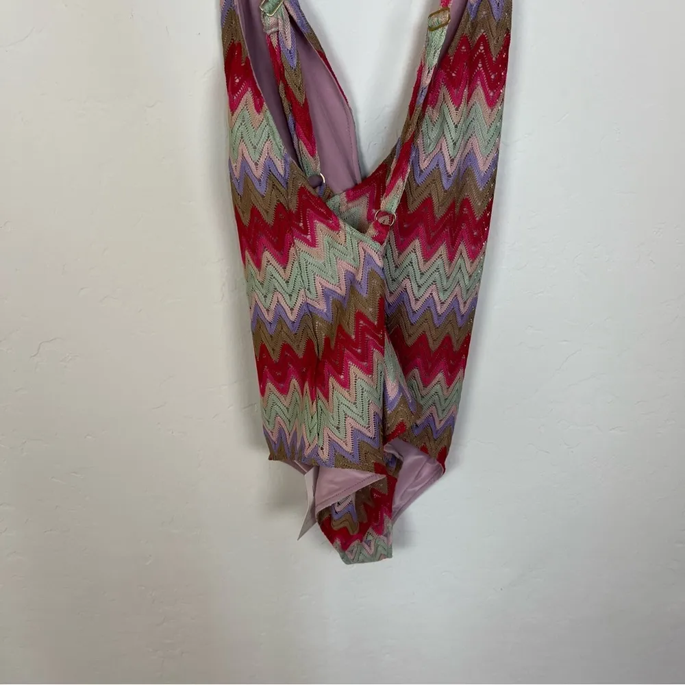 Show Me Your MuMu Biarritz Zigzag Knit Bodysuit - Image 6