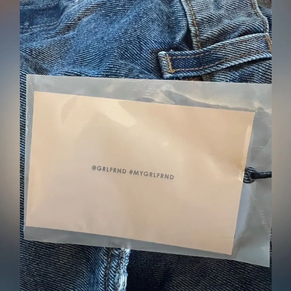 GRLFRND Courtney Low Rise Loose Boot Jeans Blue Denim High Bridge NWT Size 31 - Image 3