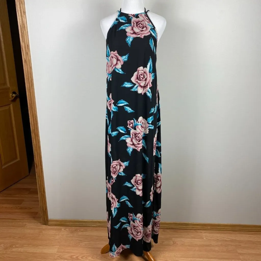 New Show Me Your Mumu‎ Maxi Dress S Flirtini Floral Rose Halter Gown Small - Image 2