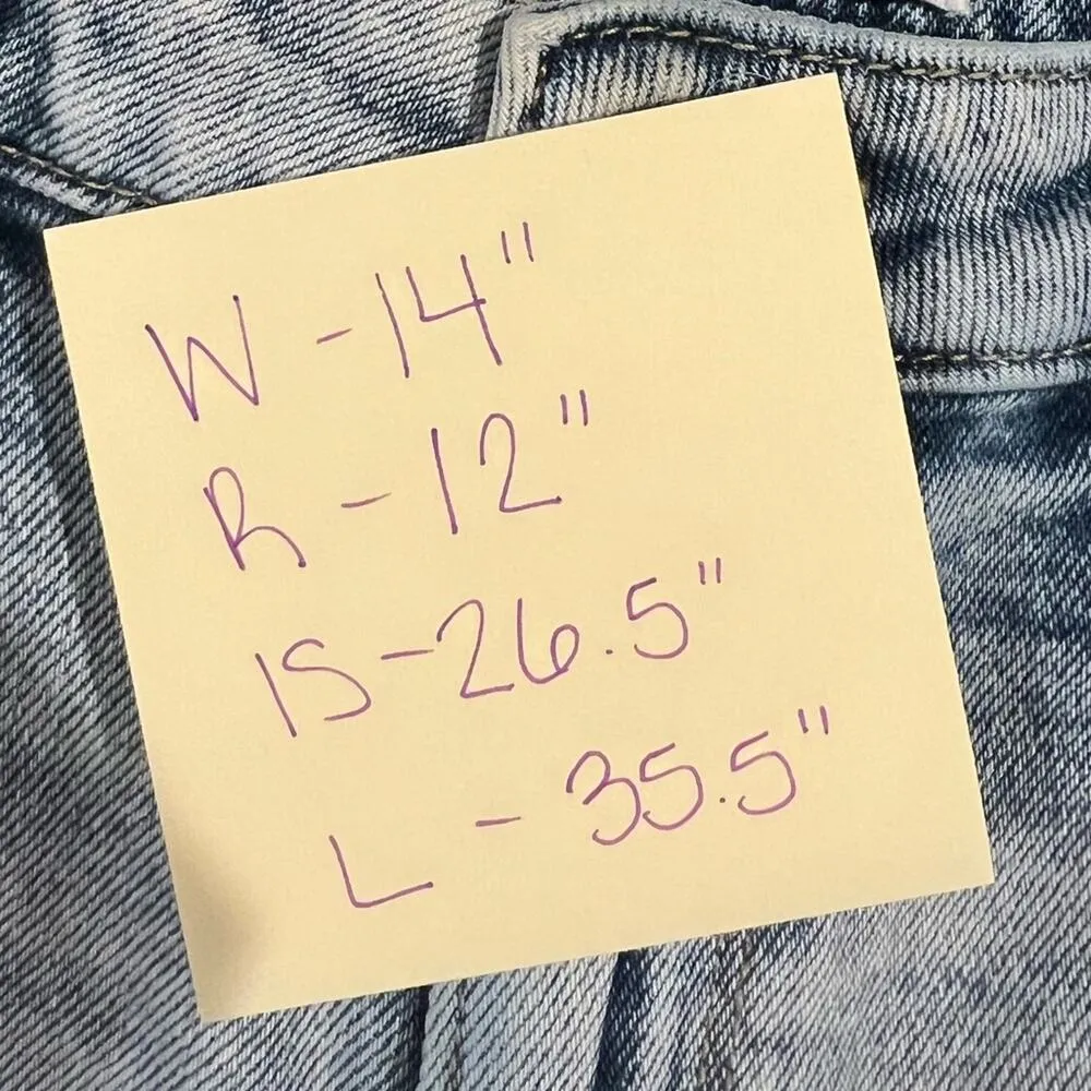 Hollister Vintage Straight Jeans Women 27/5R Curvy High Rise Mom Jean Light Wash - Image 6