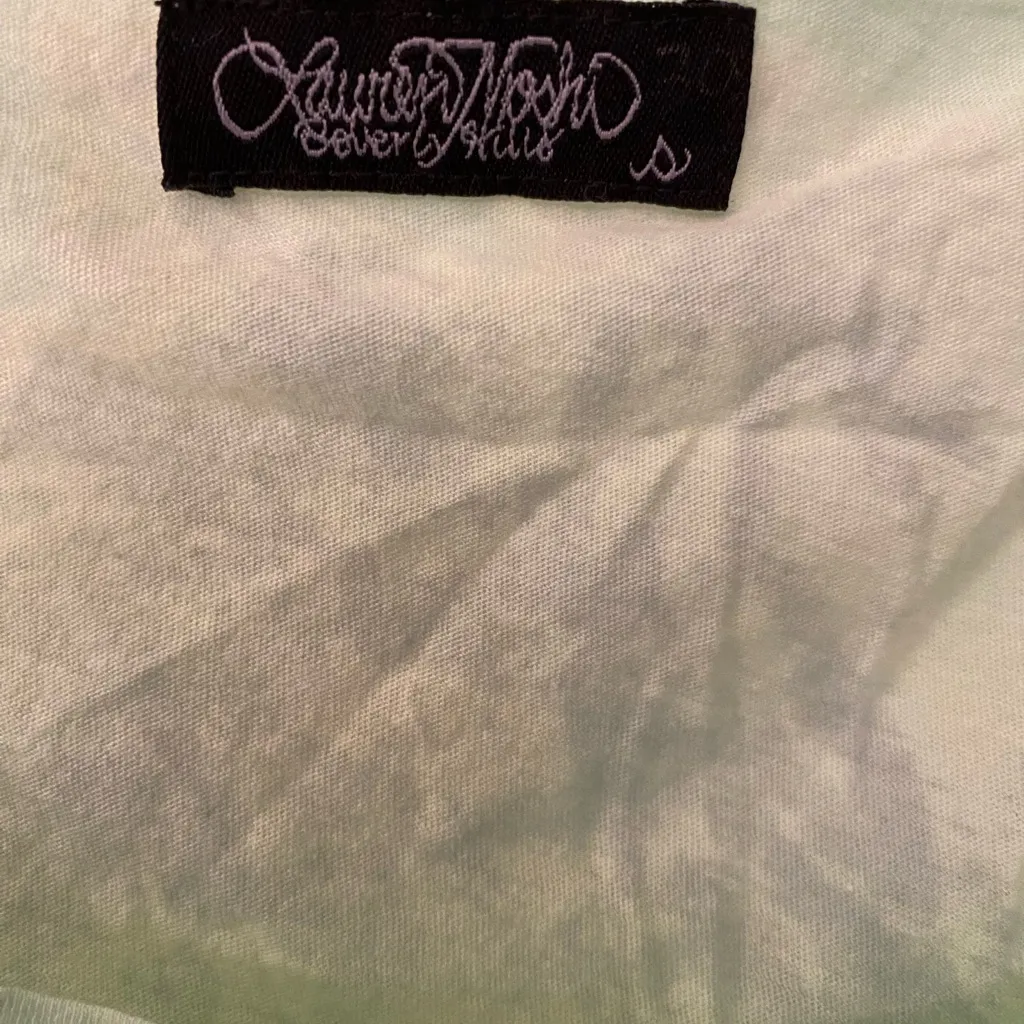 Lauren Moshi Hang Loose Peace Sign Green & Pink Women’s Oversized Tee Size Small - Image 7