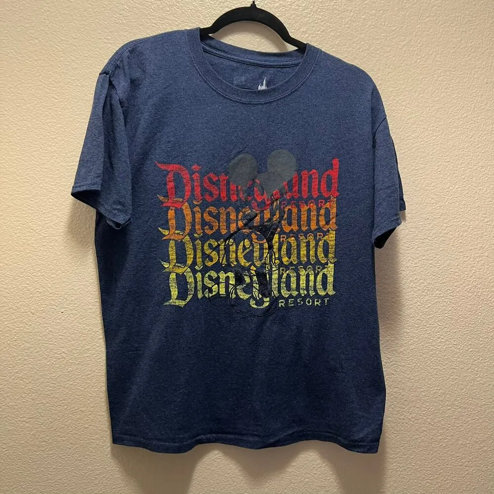 Disney Parks Authentic Original Hanes Disneyland Resort Mickey Mouse T-Shirt L - Image 2