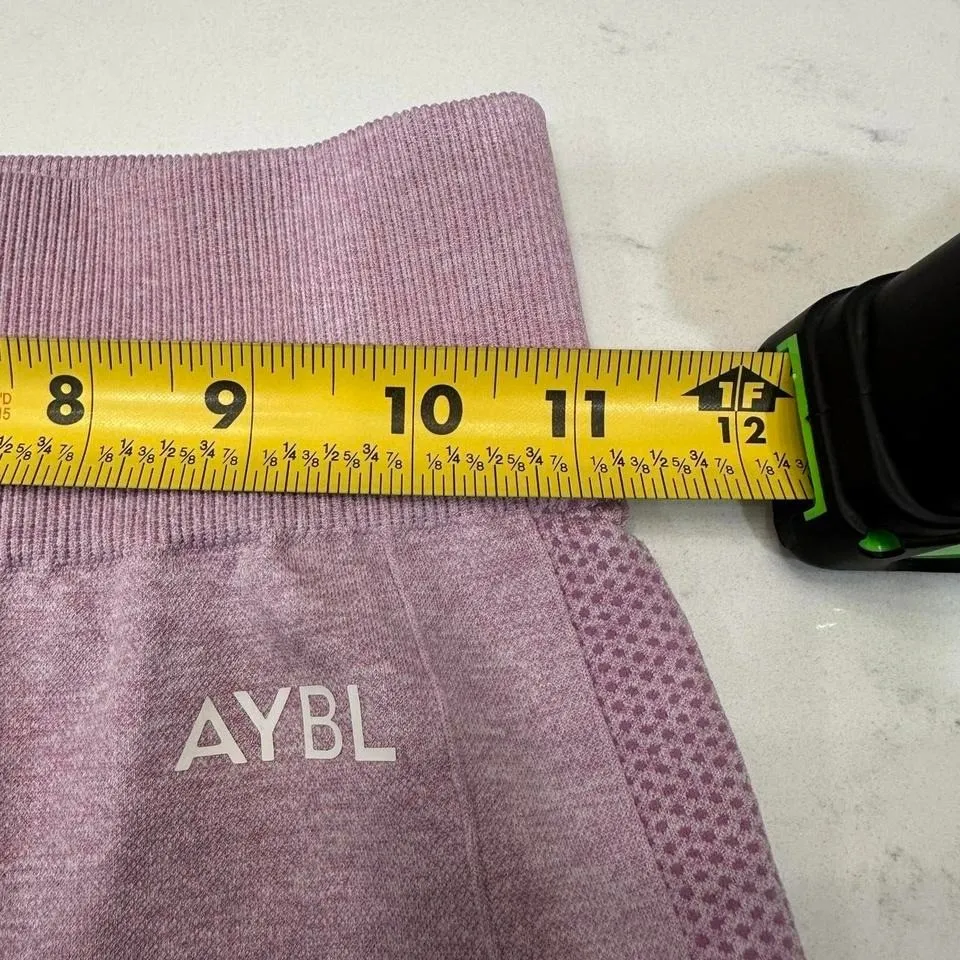 AYBL Contour Seamless Leggings Womens S Purple Pink Gym Bodybuilding - Image 4