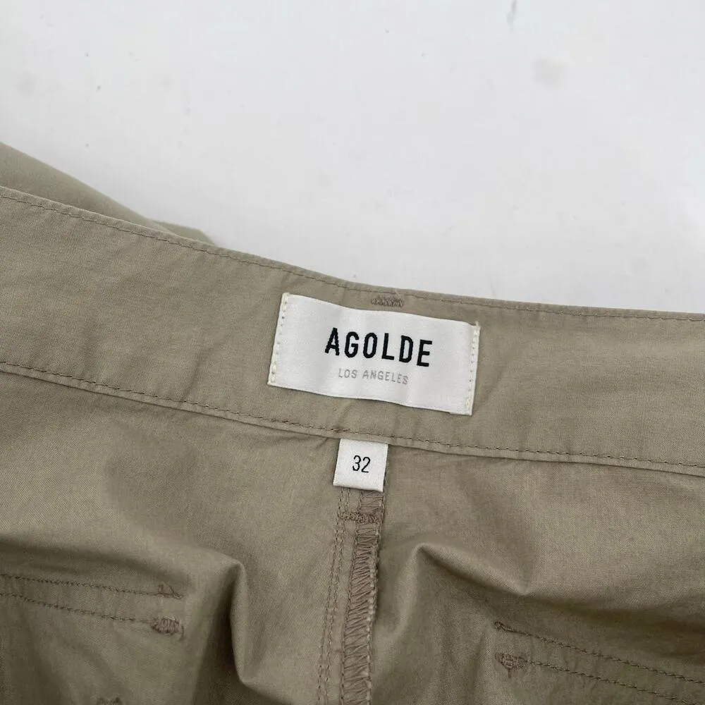 AGOLDE Daria Utility Pant Size 32 NWT x Anthropologie Drab Cotton Stretch Cargo - Image 8