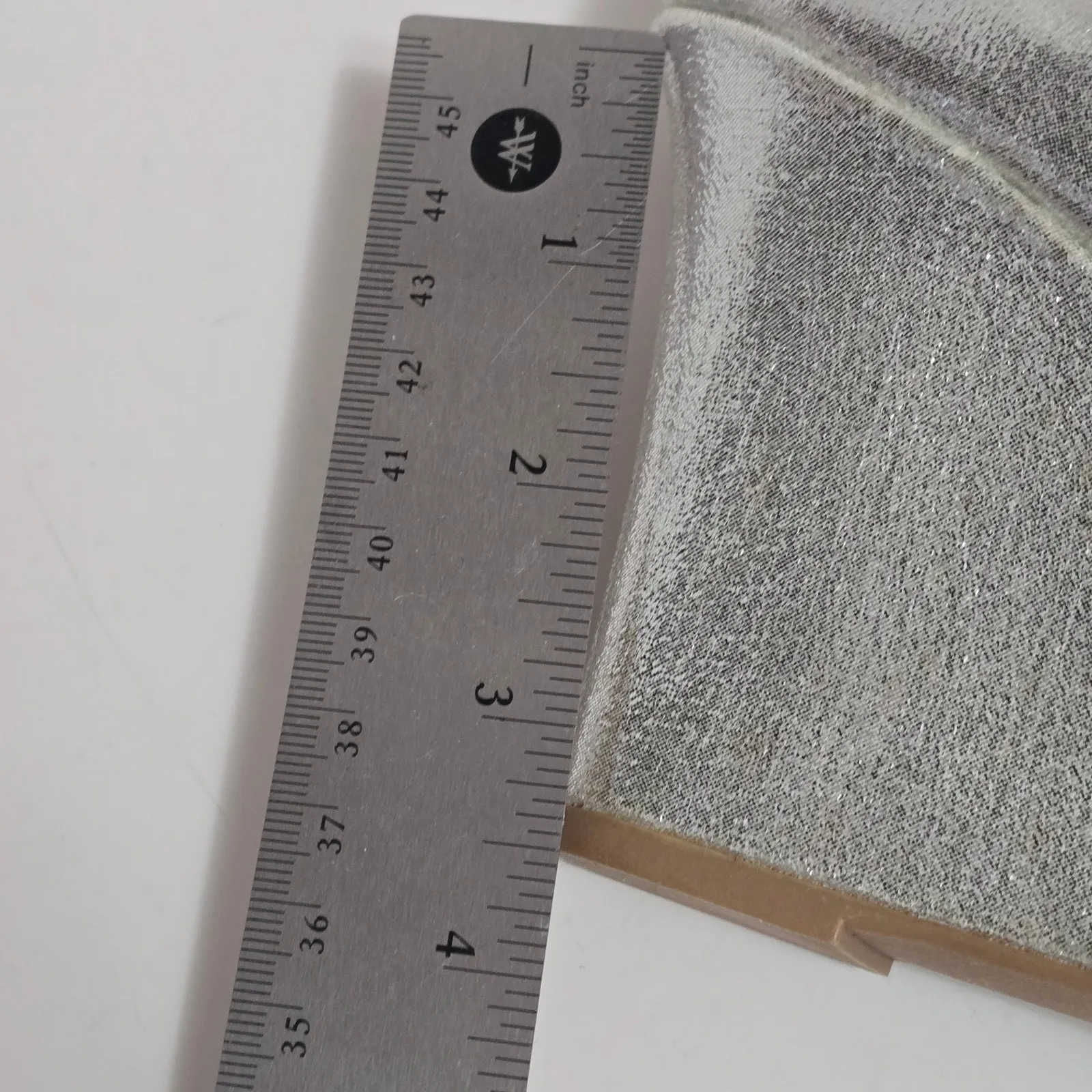 Manhattan Collection Silver Metallic Peep Toe Wedge Heels Size 8 - Image 7