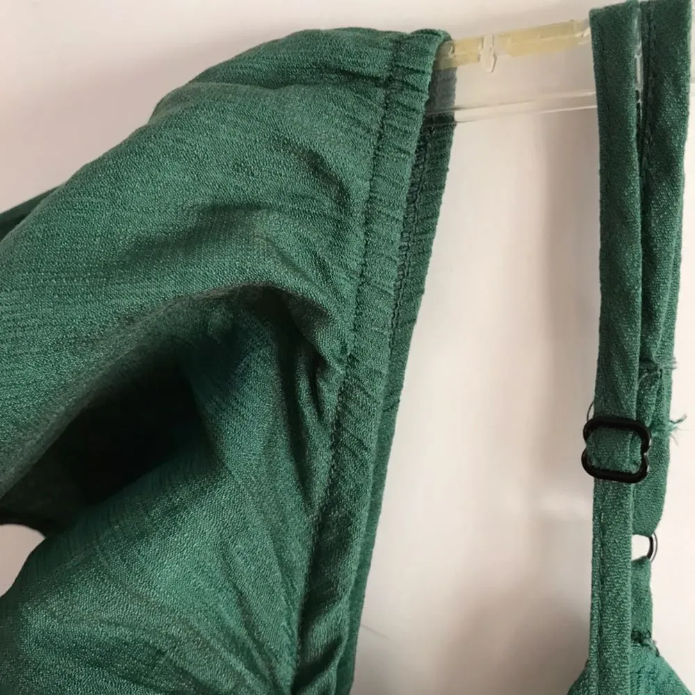 Nasty Gal Sexy Ruffles Green Romper  - Image 7