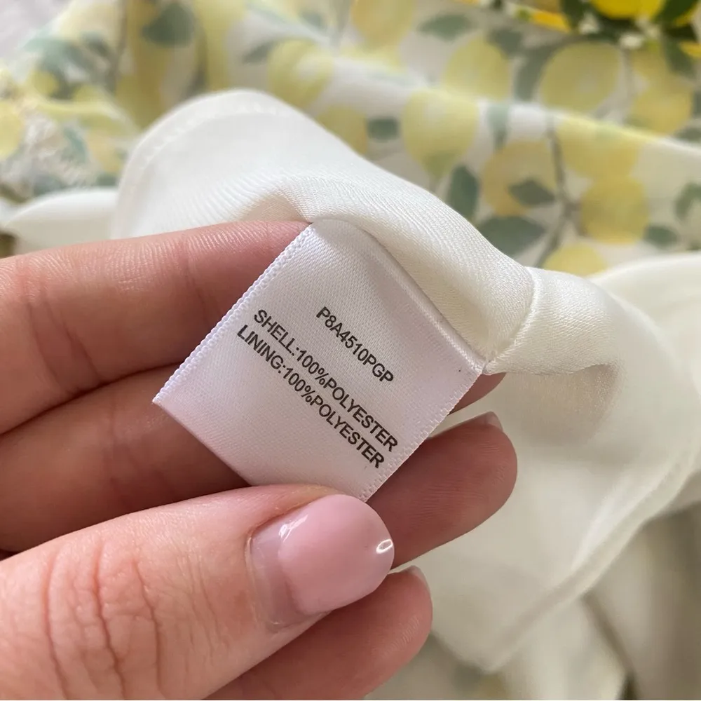 Parker lemon halter ruffle top with open back size medium - Image 7