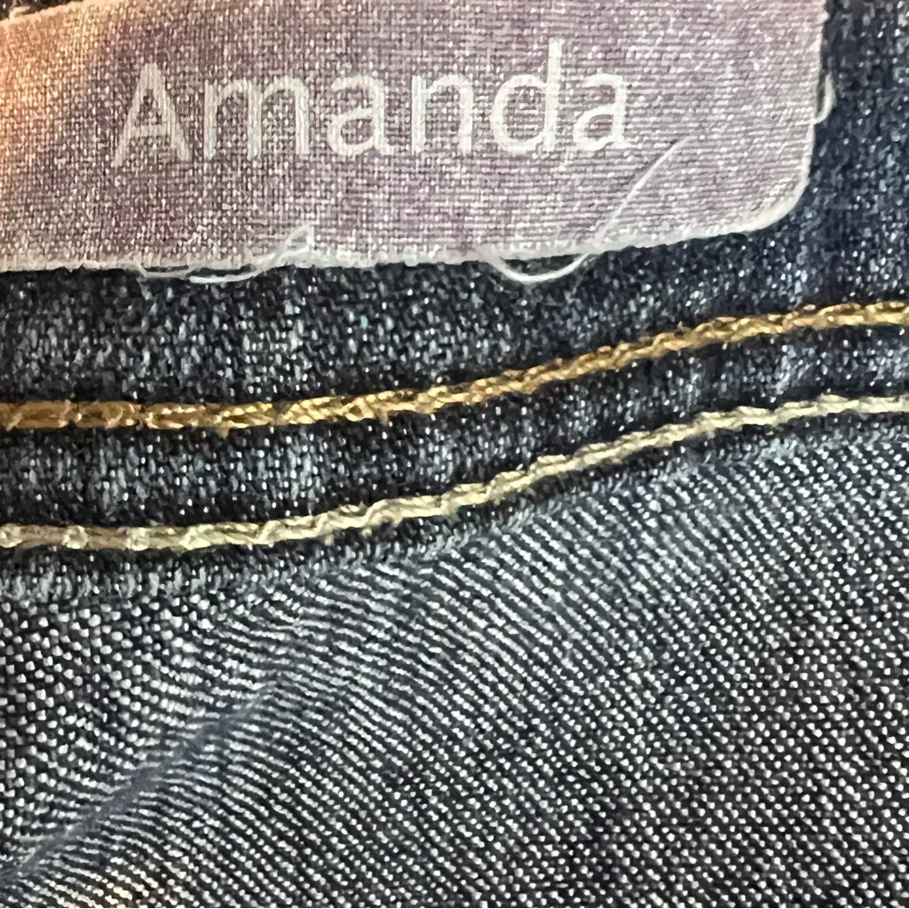Gloria Vanderbilt “Amanda” Size 24W 5 Pocket Blue Denim Jeans Straight Leg - Image 9