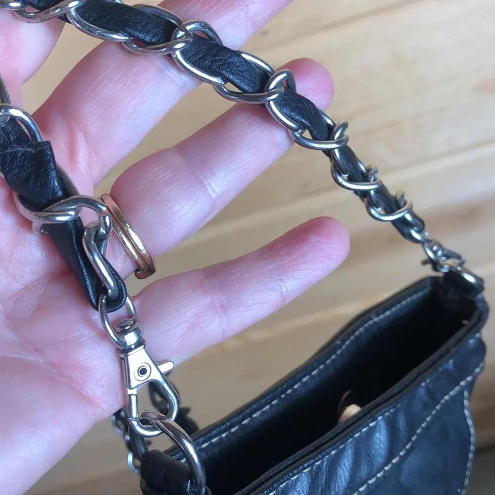 Montana West (American Bling) Turquoise/Black Leather Phone Crossbody Purse - Image 9