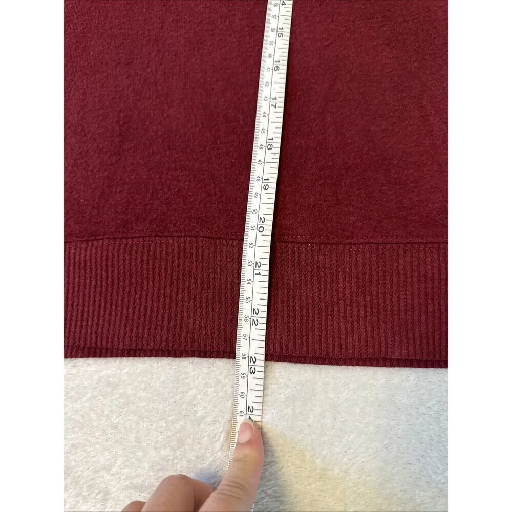 Chaser London Henley Long Sleeve Pullover Cabernet Color Size S - Image 7