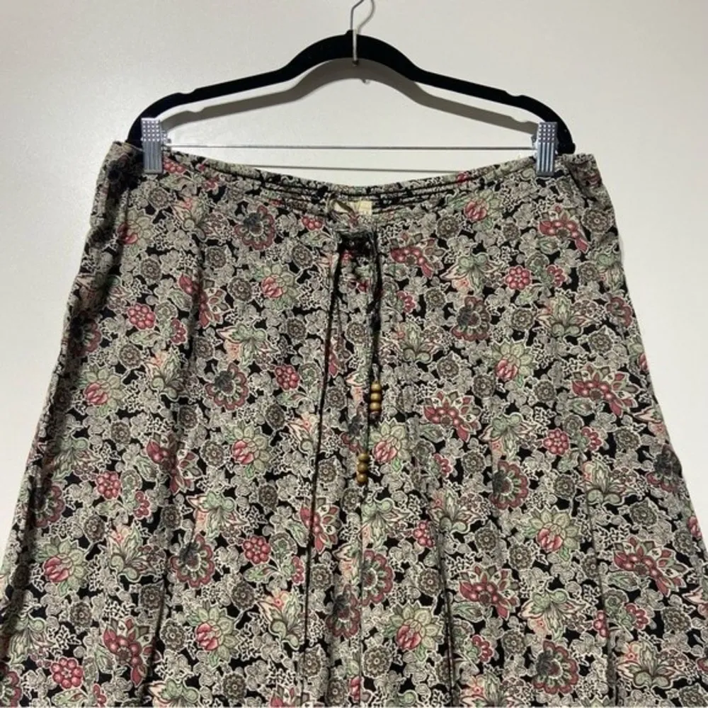 Ralph Lauren Denim & Supply Floral Culotte Wrap Skirt Wide Leg Pants Sz Large - Image 2