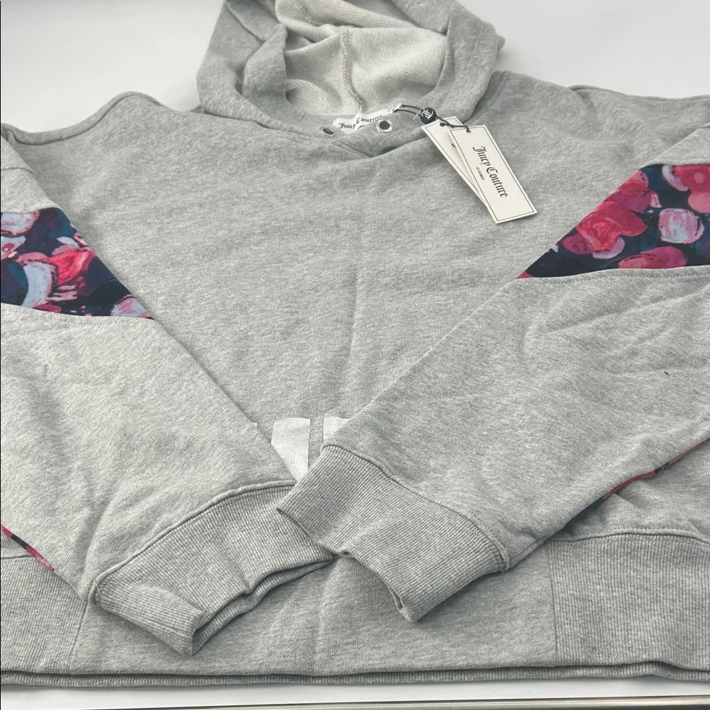 Juicy Couture Gray Hoodie with Floral Accents - Image 15